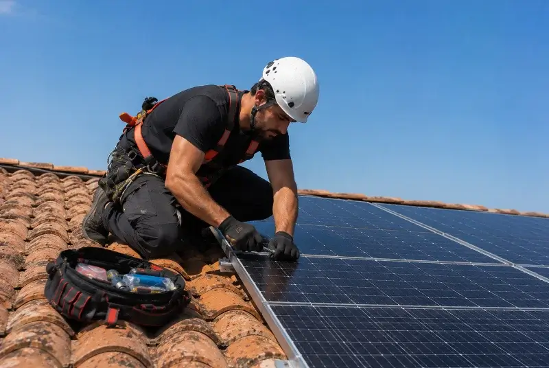 Maintenance et monitoring de panneaux solaires à Héric